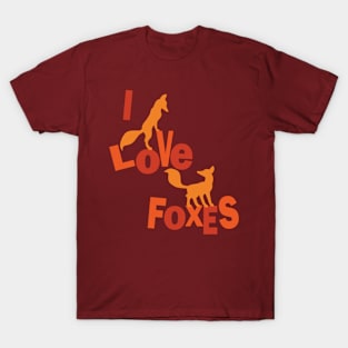 I Love Foxes T-Shirt